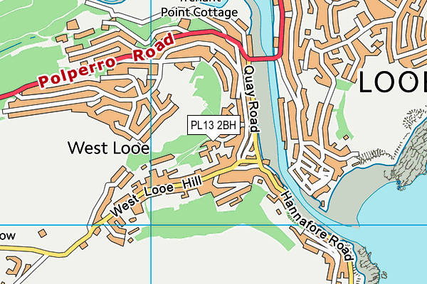 PL13 2BH map - OS VectorMap District (Ordnance Survey)