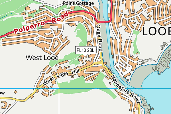 PL13 2BL map - OS VectorMap District (Ordnance Survey)