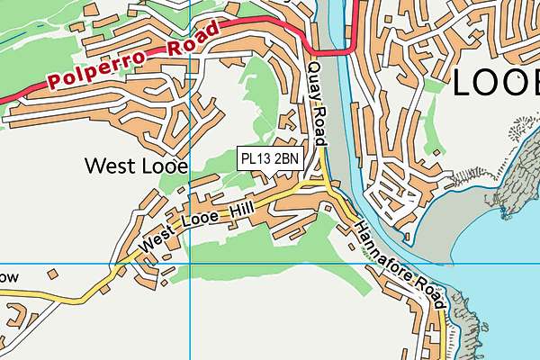 PL13 2BN map - OS VectorMap District (Ordnance Survey)