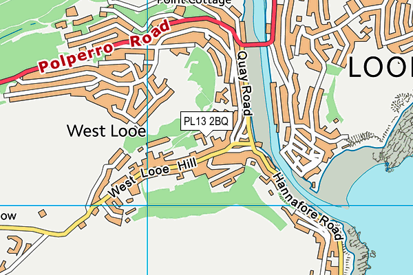 PL13 2BQ map - OS VectorMap District (Ordnance Survey)