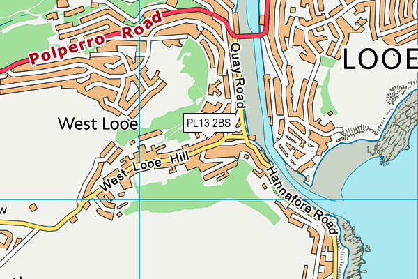 PL13 2BS map - OS VectorMap District (Ordnance Survey)