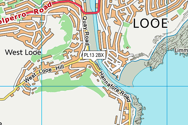 PL13 2BX map - OS VectorMap District (Ordnance Survey)