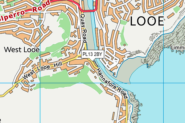 PL13 2BY map - OS VectorMap District (Ordnance Survey)