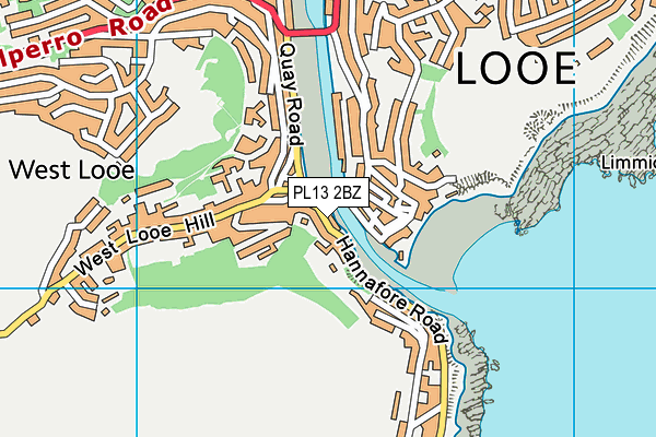 PL13 2BZ map - OS VectorMap District (Ordnance Survey)