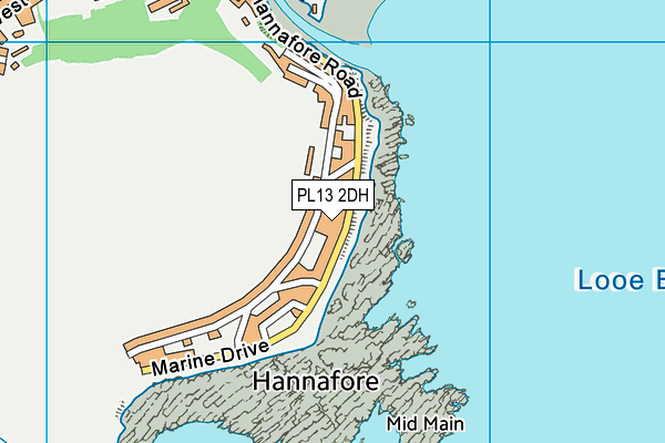 PL13 2DH map - OS VectorMap District (Ordnance Survey)