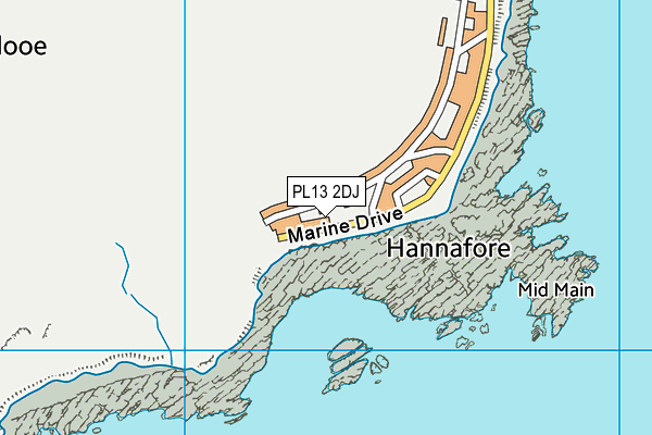 PL13 2DJ map - OS VectorMap District (Ordnance Survey)