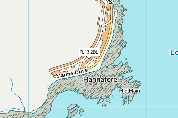 PL13 2DL map - OS VectorMap District (Ordnance Survey)