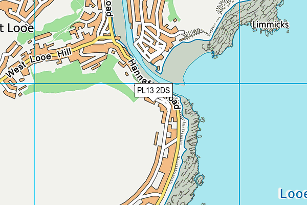 PL13 2DS map - OS VectorMap District (Ordnance Survey)