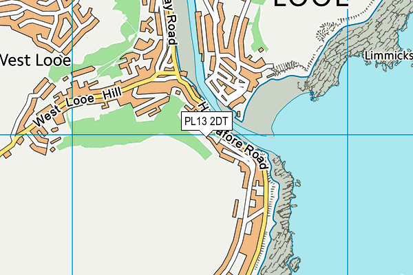 PL13 2DT map - OS VectorMap District (Ordnance Survey)