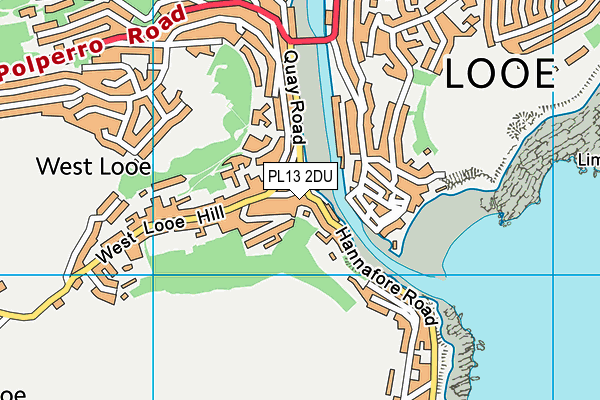 PL13 2DU map - OS VectorMap District (Ordnance Survey)