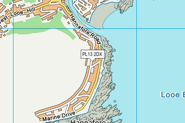 PL13 2DX map - OS VectorMap District (Ordnance Survey)