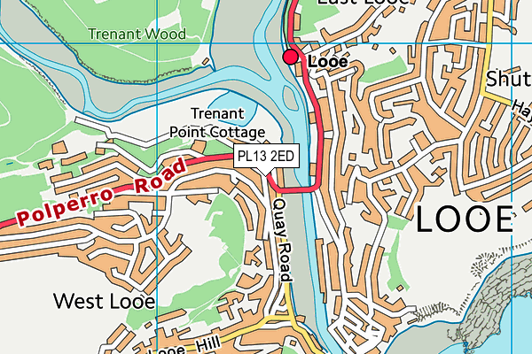 PL13 2ED map - OS VectorMap District (Ordnance Survey)