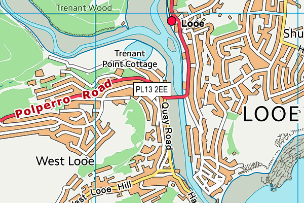 PL13 2EE map - OS VectorMap District (Ordnance Survey)