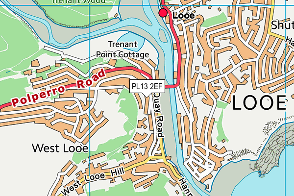 PL13 2EF map - OS VectorMap District (Ordnance Survey)