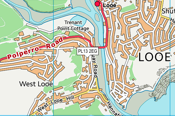 PL13 2EG map - OS VectorMap District (Ordnance Survey)