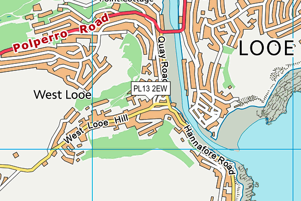 PL13 2EW map - OS VectorMap District (Ordnance Survey)