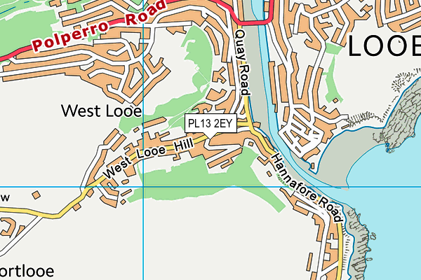 PL13 2EY map - OS VectorMap District (Ordnance Survey)