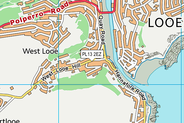 PL13 2EZ map - OS VectorMap District (Ordnance Survey)