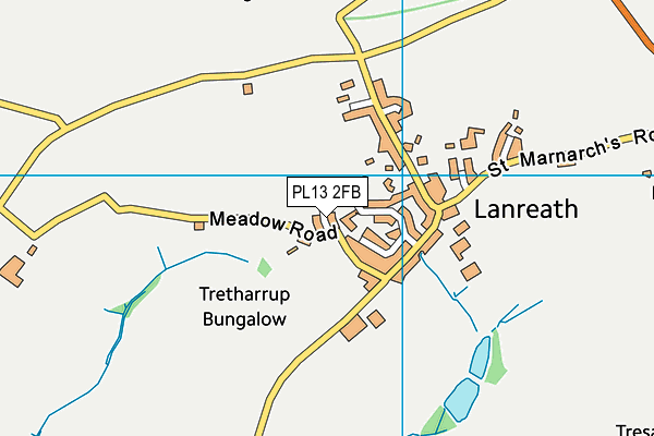 PL13 2FB map - OS VectorMap District (Ordnance Survey)