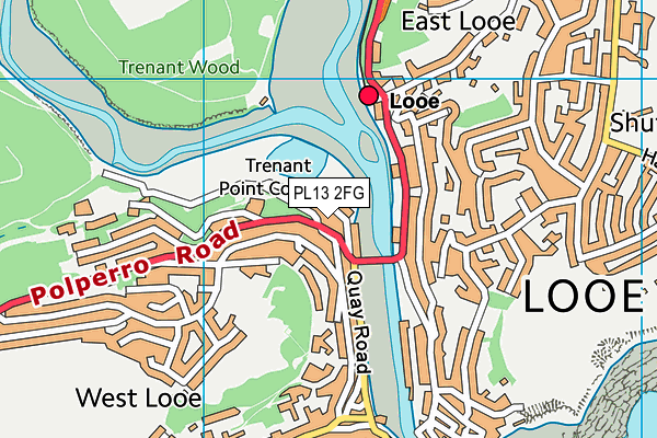 PL13 2FG map - OS VectorMap District (Ordnance Survey)