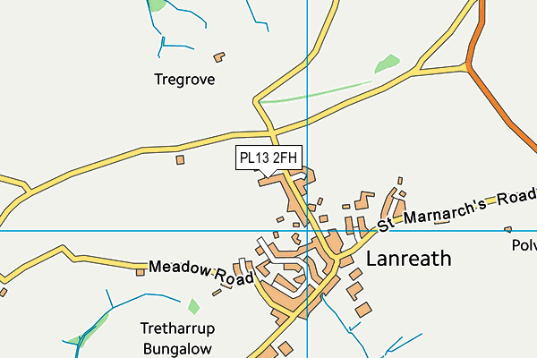 PL13 2FH map - OS VectorMap District (Ordnance Survey)