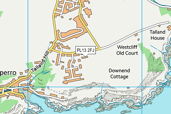 PL13 2FJ map - OS VectorMap District (Ordnance Survey)