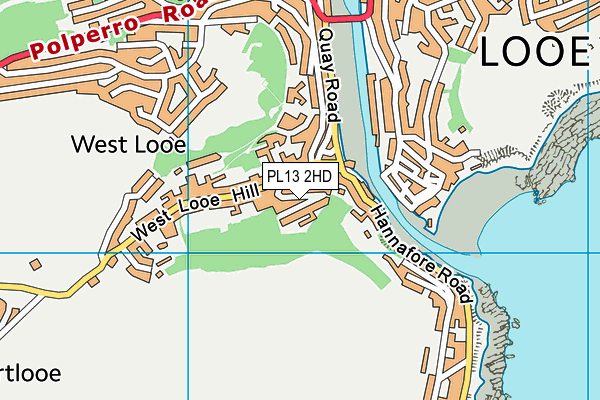 PL13 2HD map - OS VectorMap District (Ordnance Survey)