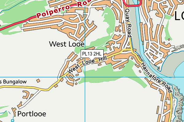 PL13 2HL map - OS VectorMap District (Ordnance Survey)