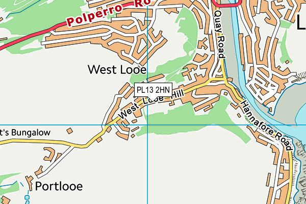 PL13 2HN map - OS VectorMap District (Ordnance Survey)