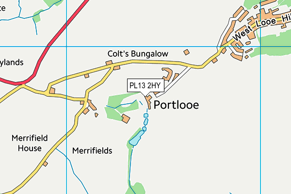 PL13 2HY map - OS VectorMap District (Ordnance Survey)