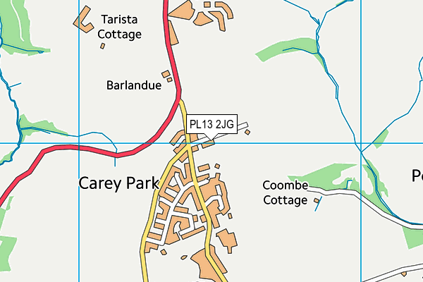 PL13 2JG map - OS VectorMap District (Ordnance Survey)