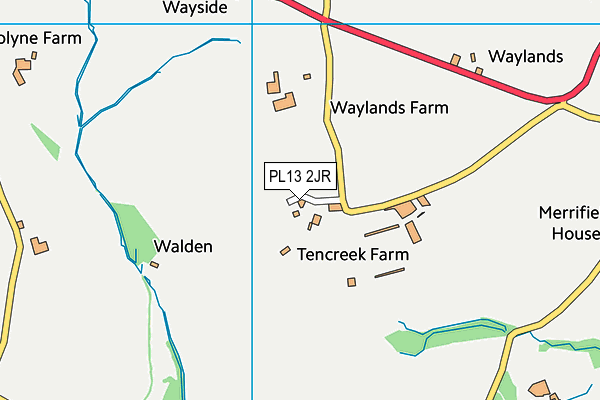 PL13 2JR map - OS VectorMap District (Ordnance Survey)