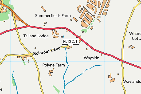 PL13 2JT map - OS VectorMap District (Ordnance Survey)