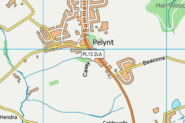 PL13 2LA map - OS VectorMap District (Ordnance Survey)