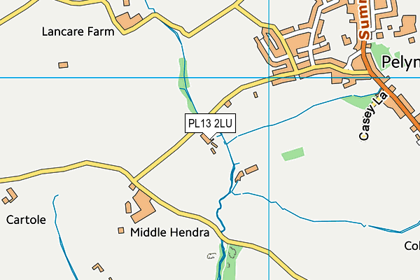 PL13 2LU map - OS VectorMap District (Ordnance Survey)