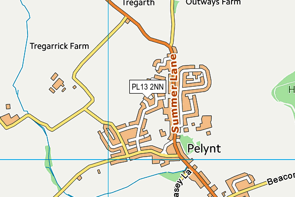 PL13 2NN map - OS VectorMap District (Ordnance Survey)