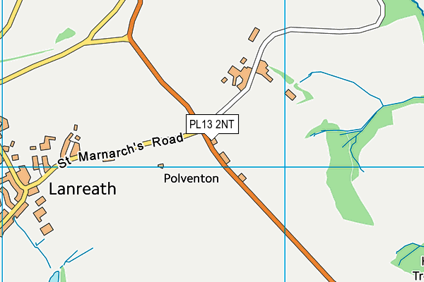 PL13 2NT map - OS VectorMap District (Ordnance Survey)