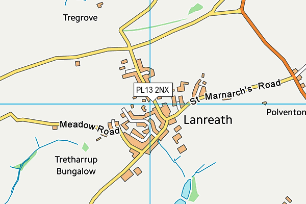 PL13 2NX map - OS VectorMap District (Ordnance Survey)