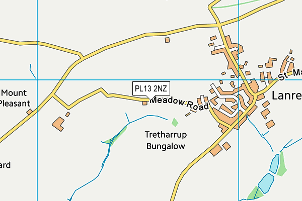 PL13 2NZ map - OS VectorMap District (Ordnance Survey)