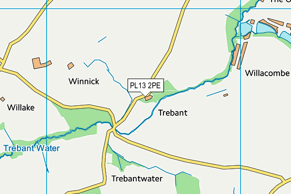 PL13 2PE map - OS VectorMap District (Ordnance Survey)