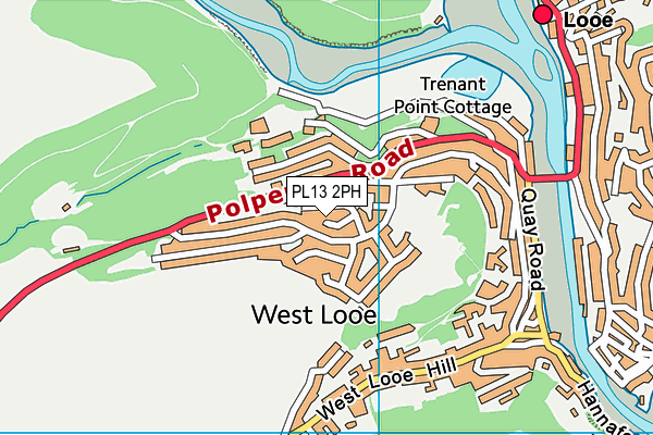 PL13 2PH map - OS VectorMap District (Ordnance Survey)