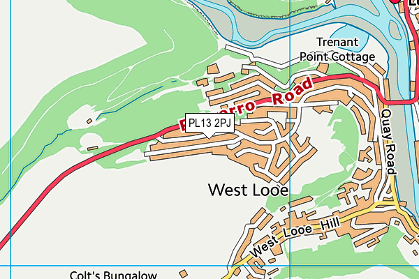 PL13 2PJ map - OS VectorMap District (Ordnance Survey)