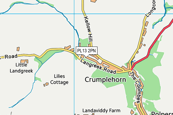 PL13 2PN map - OS VectorMap District (Ordnance Survey)