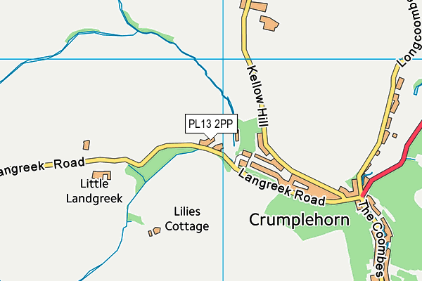 PL13 2PP map - OS VectorMap District (Ordnance Survey)