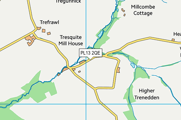 PL13 2QE map - OS VectorMap District (Ordnance Survey)