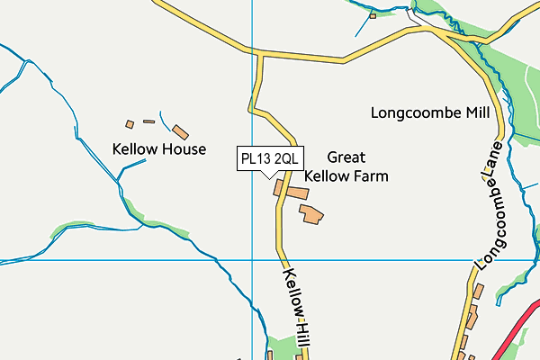 PL13 2QL map - OS VectorMap District (Ordnance Survey)