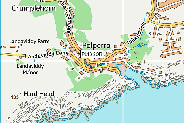 PL13 2QR map - OS VectorMap District (Ordnance Survey)