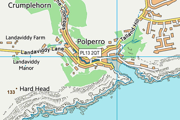 PL13 2QT map - OS VectorMap District (Ordnance Survey)