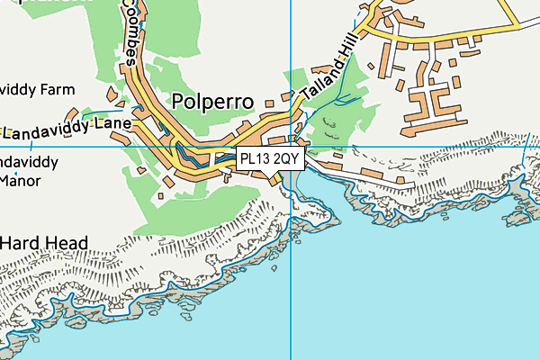 PL13 2QY map - OS VectorMap District (Ordnance Survey)