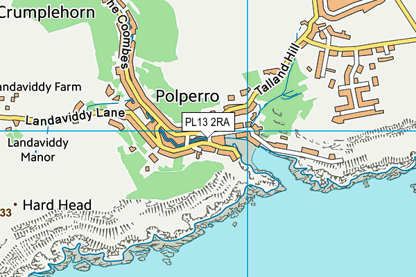 PL13 2RA map - OS VectorMap District (Ordnance Survey)